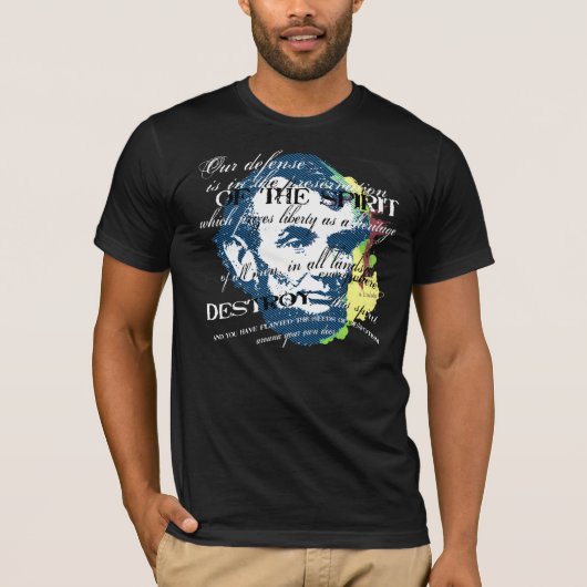 Abe Lincoln: de geest van vrijheid T-shirt (Voorkant)