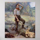 Abe Lincoln de spoorstaaf Poster (Voorkant)