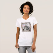 Abe Lincoln en kat T-shirt (Voorkant volledig)
