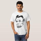 Abe Lincoln Fade to Grey Portrait - Shirt (Voorkant volledig)