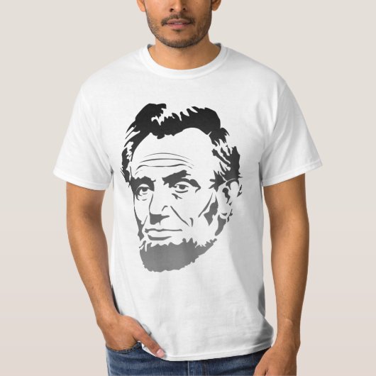Abe Lincoln Fade to Grey Portrait - Shirt (Voorkant)