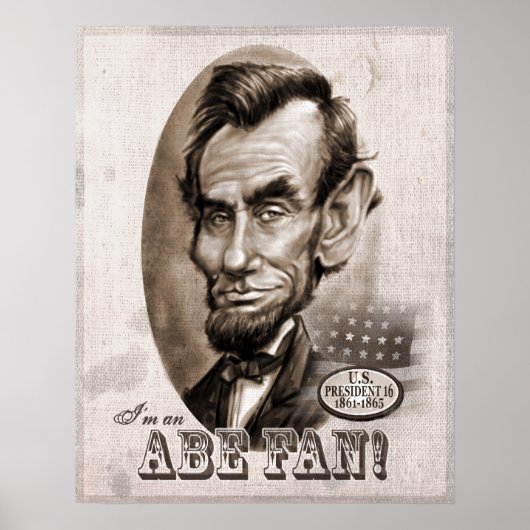 Abe Lincoln Fan Poster (Voorkant)