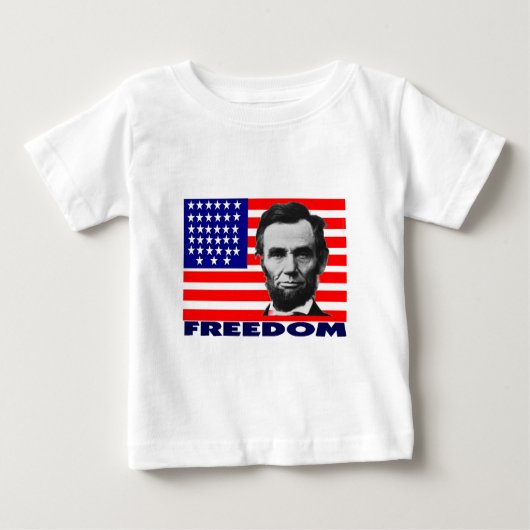 Abe Lincoln "Freedom"-vlag — unieke kunstgeschenke (Voorkant)