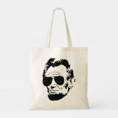 Abe Lincoln Funny Abraham Lincoln Portret Su Tote Bag (Achterkant)