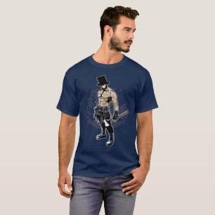 Abe Lincoln Getatoeëerde Zombie Slayer T-shirt