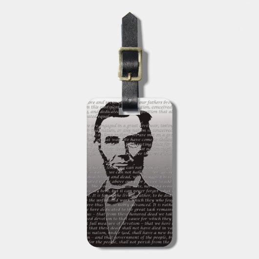Abe Lincoln Gettysburg Adres Bagagelabel (Voorkant verticaal)