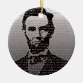 Abe Lincoln Gettysburg Adres Keramisch Ornament (Voorkant)
