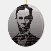 Abe Lincoln Gettysburg Adres Keramisch Ornament (Links)
