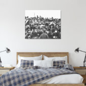 Abe Lincoln Gettysburg-toespraak: einde van de bur Canvas Afdruk (Insitu (Slaapkamer))