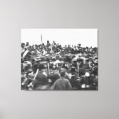 Abe Lincoln Gettysburg-toespraak: einde van de bur Canvas Afdruk (Voorkant)