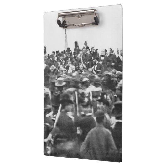 Abe Lincoln Gettysburg-toespraak: einde van de bur Klembord (Links)