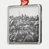 Abe Lincoln Gettysburg-toespraak: einde van de bur Metalen Ornament (Links)