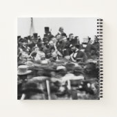 Abe Lincoln Gettysburg-toespraak: einde van de bur Notitieboek (Achterkant)