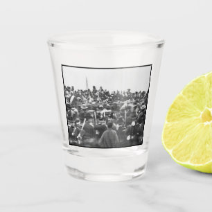 Abe Lincoln Gettysburg-toespraak: Einde van de bur Shot Glas
