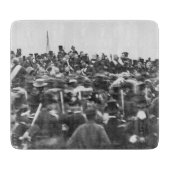 Abe Lincoln Gettysburg-toespraak: einde van de bur Snijplank (Voorkant)