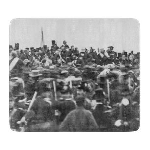 Abe Lincoln Gettysburg-toespraak: einde van de bur Snijplank