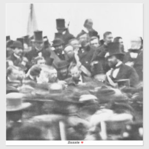 Abe Lincoln Gettysburg-toespraak: einde van de bur Sticker