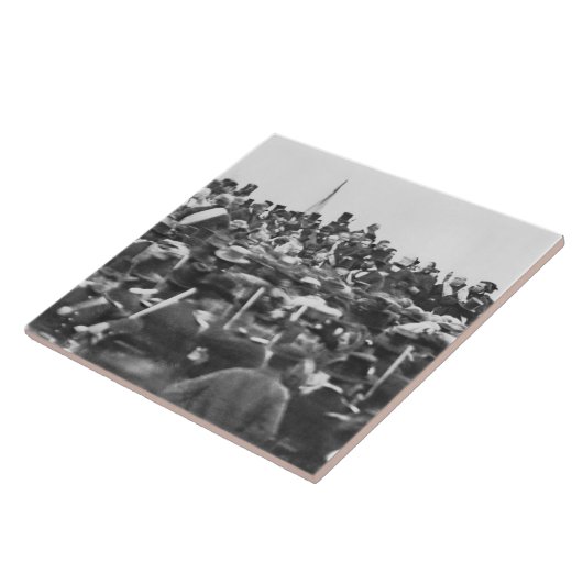 Abe Lincoln Gettysburg-toespraak: einde van de bur Tegeltje (Zijkant)