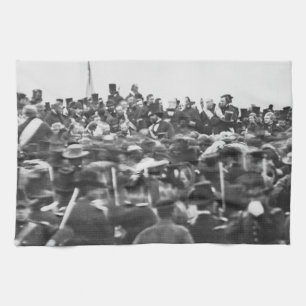 Abe Lincoln Gettysburg-toespraak: Einde van de bur Theedoek