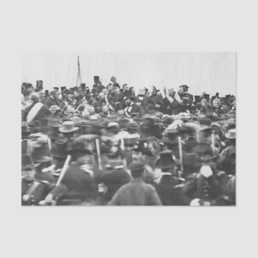 Abe Lincoln Gettysburg-toespraak: einde van de bur Tissuepapier (Voorkant)