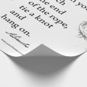 Abe Lincoln & Hang op Tight Quote Cadeaupapier (Hoek)