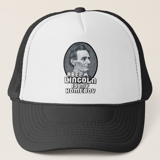 Abe Lincoln is mijn Homeboy Trucker Pet (Voorkant)