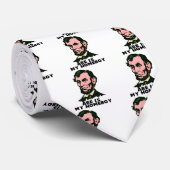 abe lincoln is mijn homie stropdas (Opgerold)