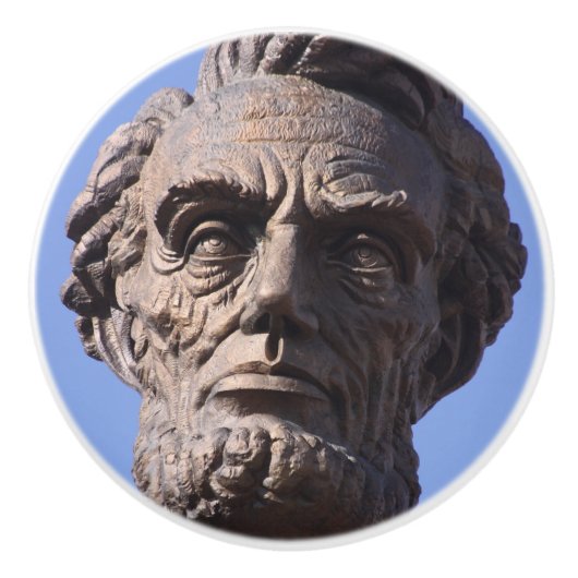 Abe Lincoln Keramische Knop (Voorkant)