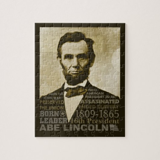 Abe Lincoln Legpuzzel (Verticaal)