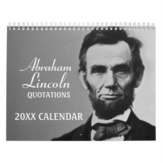 Abe Lincoln-offertes met foto Kalender (Hoes)