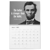 Abe Lincoln-offertes met foto Kalender (Mar 2027)