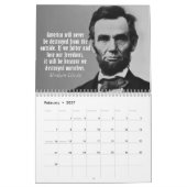 Abe Lincoln-offertes met foto Kalender (Feb 2027)