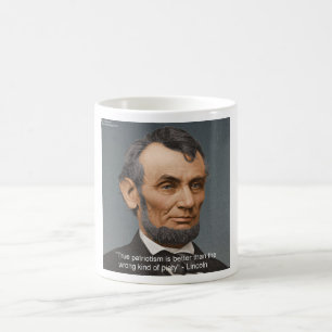 Abe Lincoln & patriottische citaten Koffiemok