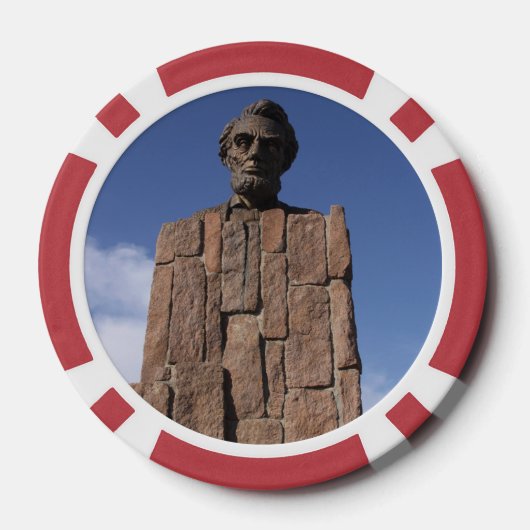 Abe Lincoln Poker Chips (Achterkant)