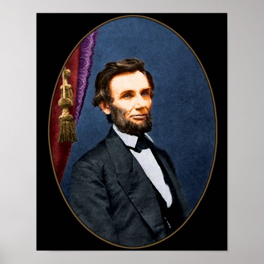 Abe Lincoln Portrate Poster (Voorkant)
