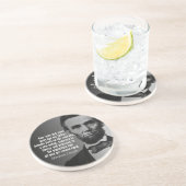 Abe Lincoln Quotation - Gettysburg Adres Zandsteen Onderzetter (Zijkant)