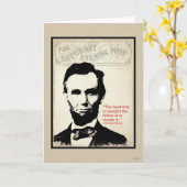 Abe Lincoln Quote Kaart (Gele Bloem)
