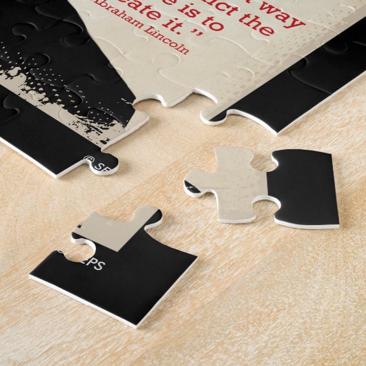 Abe Lincoln Quote Legpuzzel (Zijkant)