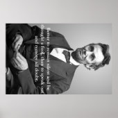 Abe Lincoln quote poster (Voorkant)