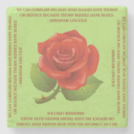 ABE LINCOLN QUOTE STENEN ONDERZETTER