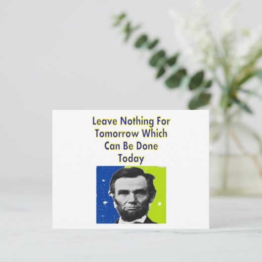 Abe Lincoln Quote T-Shirts & Gifts Briefkaart (Staand voorkant)