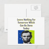 Abe Lincoln Quote T-Shirts & Gifts Briefkaart (Voorkant / Achterkant)