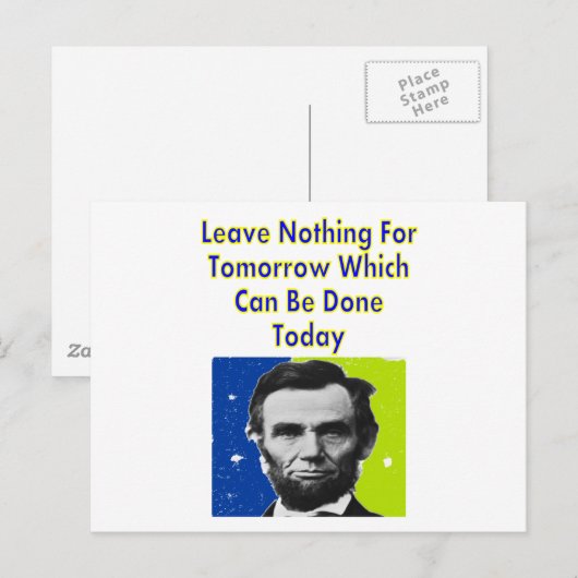 Abe Lincoln Quote T-Shirts & Gifts Briefkaart (Voorkant / Achterkant)