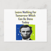 Abe Lincoln Quote T-Shirts & Gifts Briefkaart (Voorkant)