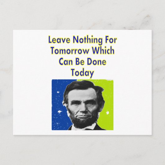 Abe Lincoln Quote T-Shirts & Gifts Briefkaart (Voorkant)