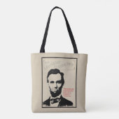 Abe Lincoln Quote Tote Bag (Achterkant)