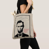 Abe Lincoln Quote Tote Bag (Dichtbij)