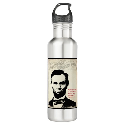 Abe Lincoln Quote Waterfles (Voorkant)