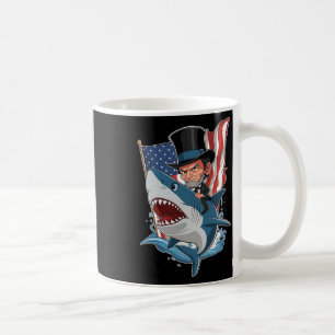 Abe Lincoln Ridder Haai Awesome Vier Juli Gr Koffiemok