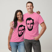 Abe Lincoln roze T-shirt (Unisex)